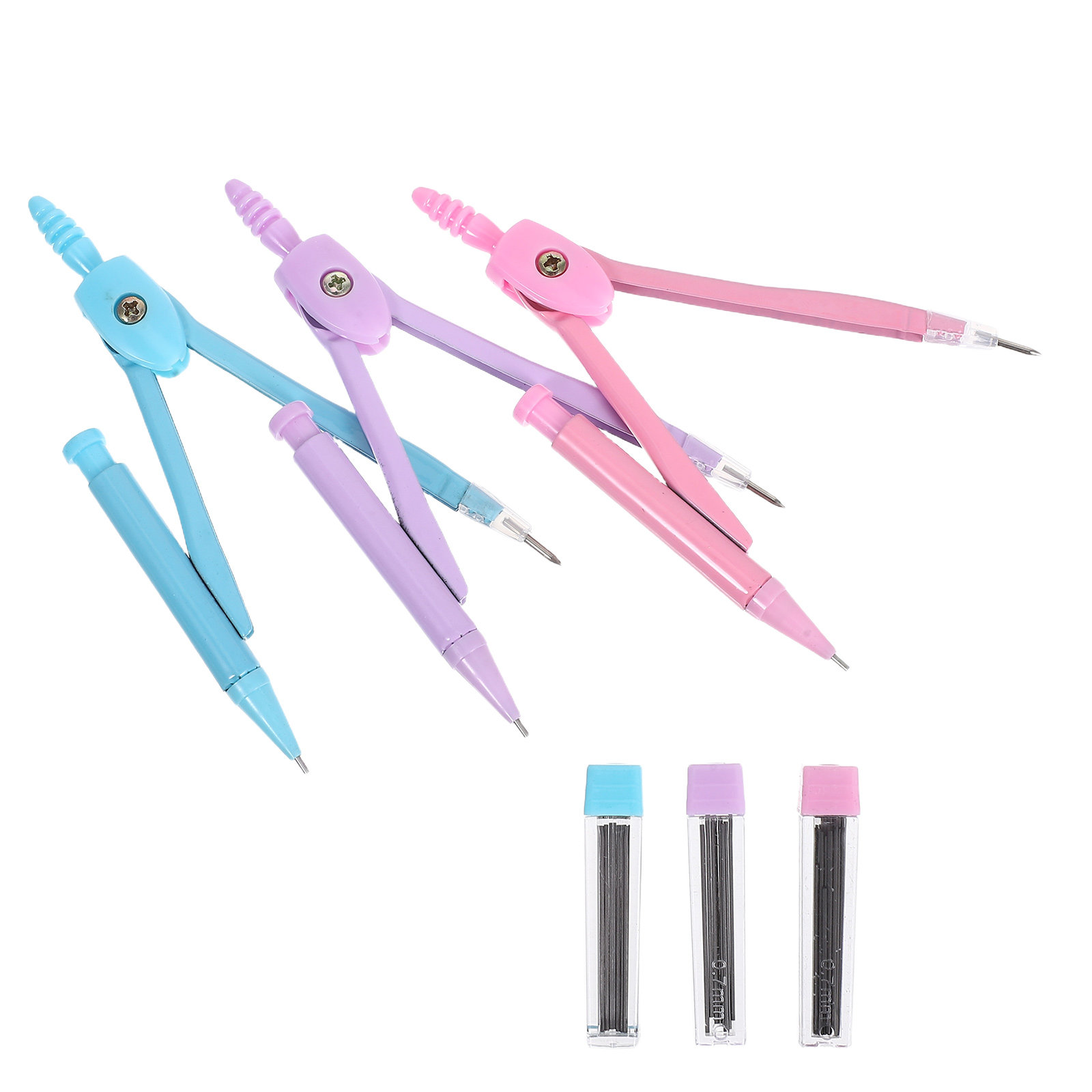 Math Geometry Set With Compass - 스테인리스 스틸 컴퍼스 세트, 정밀한 도면