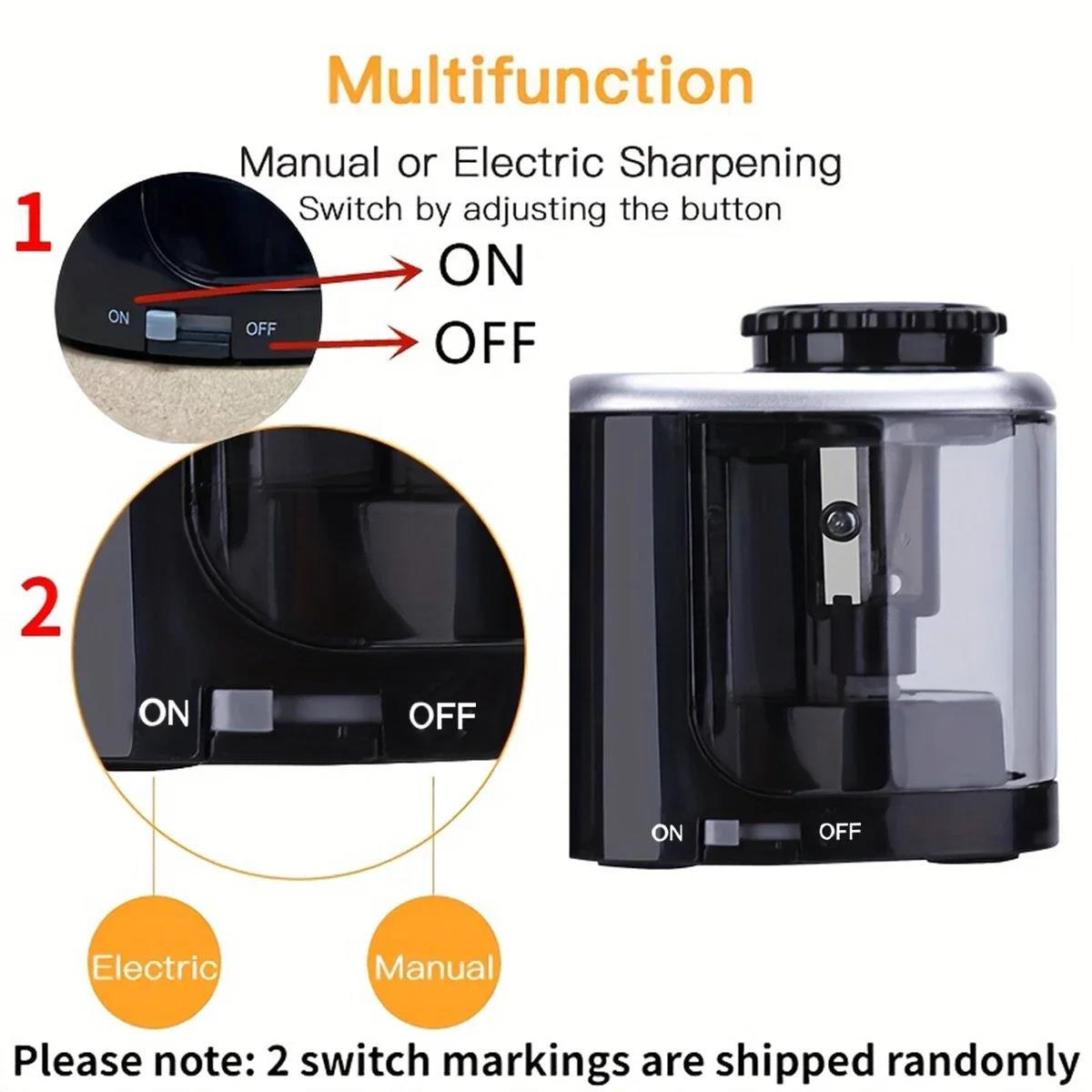 배터리 작동식 전기 연필깎이 휴대용 자동 연필깎이 6m - Electric Pencil Sharpener Usb 리뷰 및 가격