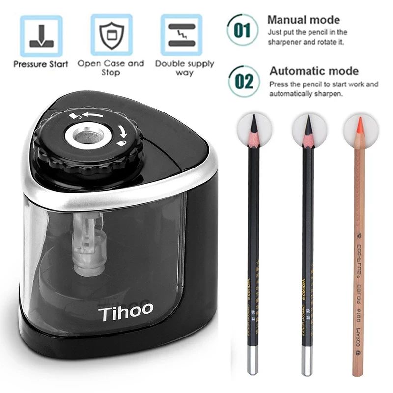 전동 연필깎이, 자동 작동, 배터리 작동 방식, 2호  - Electric Pencil Sharpener Usb 리뷰 및 가격