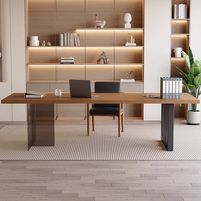 이탈리아 아크릴 플로팅 목재 사무실 책상 현대적인 심플 - Office Furniture 리뷰 및 가격